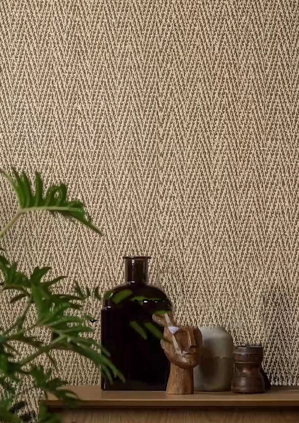 Panneau mural en pierre souple et flexible à motif de tissage