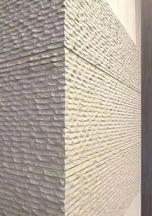 Panneau mural en pierre souple et flexible à texture grossière